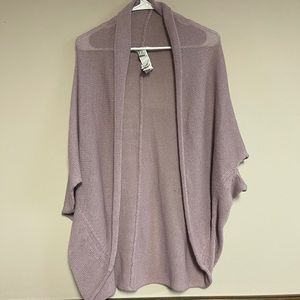 Purple cardigan sweater